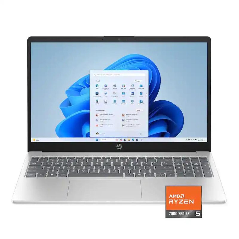 HP 15-FC0146DX,15.6" TOUCH,FHD,RYZEN 5 7520U,8GB,512GB SSD,WIN11,SILVER,FACTORY REFURBISHED
