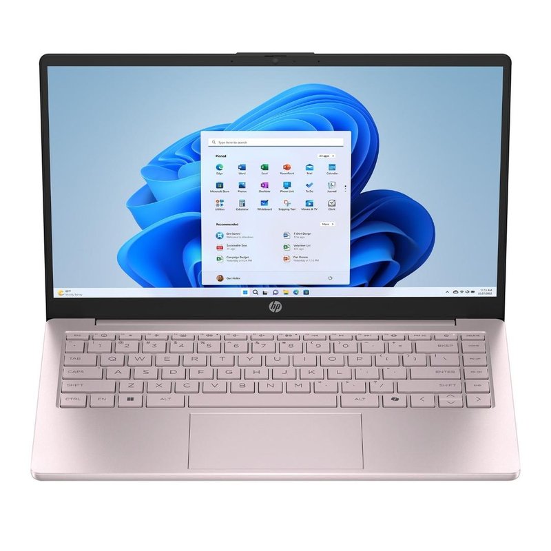 HP 14-EP2011 INTEL® N150 128GB SSD 4GB RAM 14" HD (1366X768) WIN11 TRANQUIL PINK