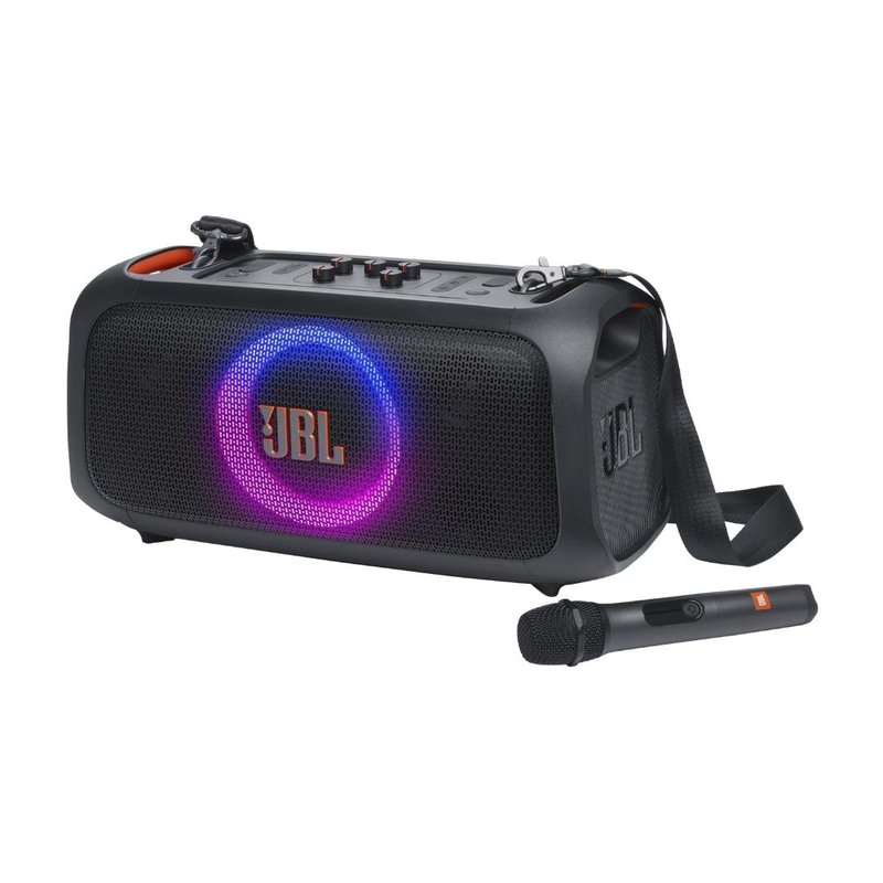 JBL PARTY BOX ON THE GO ESSENTIAL BLUETOOTH SPEAKER, , BLACK