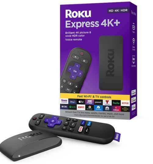 ROKU EXPRESS 4K+,DAMAGE BOX BLACK