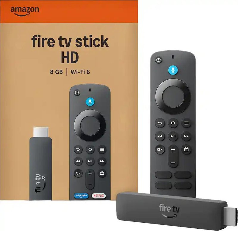 AMAZON FIRE TV STICK HD,FREE LIVE TV,ALEXA 2026,BLACK,DAMAGED BOX