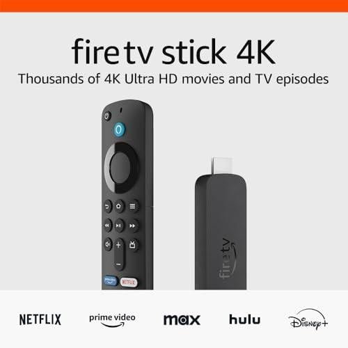 AMAZON FIRE TV STICK 4K STREAMING DEVICE, BLACK