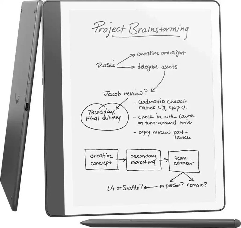 AMAZON KINDLE SCRIBE 16GB PREMIUM PEN TUNGSTEN, MEDIATEK, 16GB, FIRE OS, TUNGSTEN